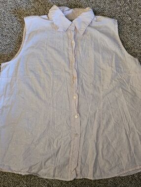 The Avenue Light Pink Sleeveless Shirt Size 18/20